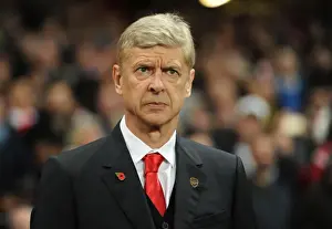 Arsenal V Anderlecht 2014/15 Prints: Arsene Wenger: Arsenal Manager Before Arsenal FC vs RSC Anderlecht