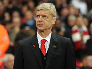 Arsenal V Anderlecht 2014/15 Prints: Arsene Wenger: Arsenal Manager before Arsenal vs. Anderlecht, UEFA Champions League (2014)
