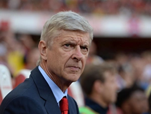 Arsenal V Olympique Lyonnais - Emirates Cup 2015/16 Prints: Arsene Wenger: Arsenal Manager before Arsenal vs. Olympique Lyonnais, Emirates Cup 2015/16