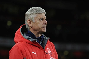 Arsenal V Reading EFL Cup 2016-17 Prints: Arsene Wenger: Arsenal Manager Before Arsenal vs. Reading EFL Cup Match, 2016