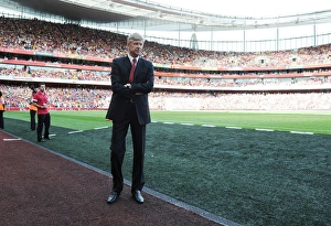 Arsenal V Galatasaray 2013-14 Prints: Arsene Wenger: Arsenal Manager Before Arsenal vs. Galatasaray, Emirates Cup 2013