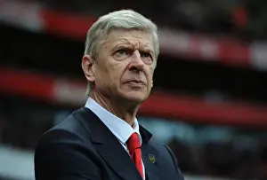 Arsenal V Aston Villa 2014-15 Prints: Arsene Wenger: Arsenal Manager Before Arsenal vs Aston Villa, Premier League 2014-15