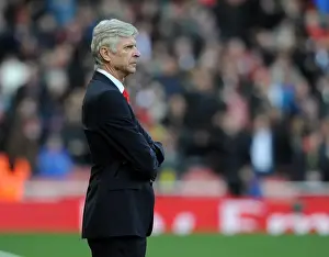 Arsenal V West Ham United 2014/15 Prints: Arsene Wenger: Arsenal Manager Before Arsenal vs West Ham United, Premier League 2015