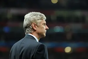 Arsenal V Bayern Munich 2013-14 Prints: Arsene Wenger: Arsenal Manager Awaits Bayern Munich Challenge in Champions League (2013-14)