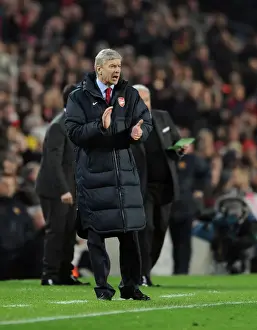 Arsene Wenger the Arsenal Manager. Barcelona 3: 1 Arsenal. UEFA Champions League