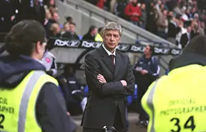 Bolton V Arsenal 2005-6 Prints: Arsene Wenger the Arsenal manager. Bolton Wanderers 2: 0 Arsenal. FA Premiership