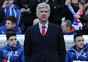 Brighton And Hove Albion V Arsenal - FA Cup 2014/15 Prints: Arsene Wenger: Arsenal Manager at Brighton & Hove Albion, FA Cup Fourth Round, 2015