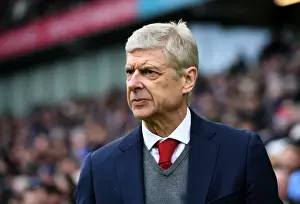 Brighton And Hove Albion V Arsenal 2017-18 Prints: Arsene Wenger: Arsenal Manager at Brighton & Hove Albion, Premier League 2017-18