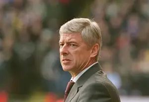 Charlton Ath V Arsenal 2005-6 Prints: Arsene Wenger the Arsenal Manager. Charlton Athletic 0: 1 Arsenal