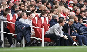 Wenger Arsene Collection: Arsene Wenger the Arsenal Manager and Colin Lewin the