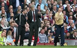 West Ham United v Arsenal 2007-08 Collection: Arsene Wenger the Arsenal Manager and Dr