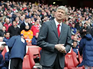 Arsenal V Norwich City 2011-12 Prints: Arsene Wenger: Arsenal Manager at Emirates Stadium (2011-12 Season vs Norwich City)