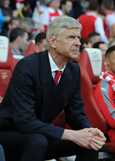 Arsenal V Swansea City 2016-17 Prints: Arsene Wenger: Arsenal Manager at Emirates Stadium (2016-17)