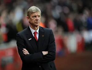 Arsenal V Everton 2013-14 Prints: Arsene Wenger: Arsenal Manager at Emirates Stadium (vs. Everton, 2013-14)