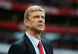 Everton Prints: Arsene Wenger: Arsenal Manager at Emirates Stadium vs Everton (2012-13)