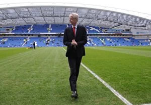 Images Dated 25th January 2015: Arsene Wenger: Arsenal Manager at FA Cup Match Against Brighton & Hove Albion, 2015