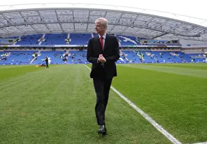 Brighton And Hove Albion V Arsenal - FA Cup 2014/15 Prints: Arsene Wenger: Arsenal Manager at FA Cup Match Against Brighton & Hove Albion, 2015