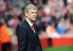 Arsenal V Everton - FA Cup 2014 Prints: Arsene Wenger: Arsenal Manager Before FA Cup Quarter-Final vs Everton (2014)