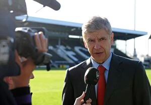 Images Dated 20th April 2013: Arsene Wenger the Arsenal Manager. Fulham 0: 1 Arsenal. Barclays Premier League. Craven Cottage