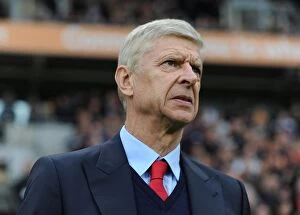 Arsene Wenger the Arsenal Manager. Hull City 1: 4 Arsenal. Premier League. KCOM Stadium