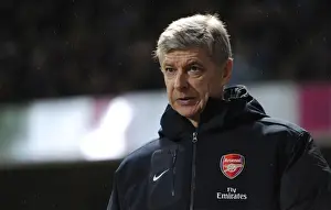Arsene Wenger the Arsenal Manager. Ipswich Town 1: 0 Arsenal. Carling Cup Semi Final 1st Leg