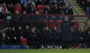 Arsene Wenger the Arsenal Manager. Leyton Orient 1: 1 Arsenal. FA Cup 5th Round
