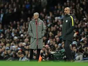 Arsene Wenger the Arsenal Manager. Manchester City 2: 1 Arsenal