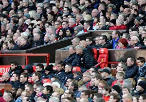 Arsene Wenger the Arsenal Manager. Manchester United 2: 1 Arsenal. Barclays Premier League