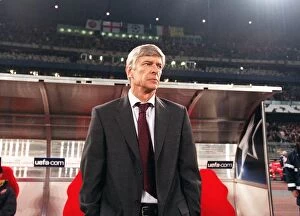 Arsene Wenger the Arsenal Manager before the match. Juventus 0:0 Arsenal