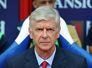 Images Dated 16th August 2015: Arsene Wenger, Arsenal Manager: Pre-Match Focus at Crystal Palace (2015-16)