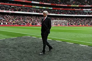 Arsenal V Chelsea 2014/15 Prints: Arsene Wenger, Arsenal Manager: Pre-Match Focus at Emirates Stadium (Arsenal vs)