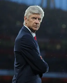 Arsenal V Liverpool 2015/16 Prints: Arsene Wenger, Arsenal Manager: Pre-Match Focus vs. Liverpool, Premier League 2015/16