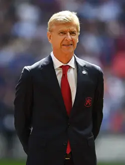 Arsenal V Chelsea - FA Community Shield 2017-18 Prints: Arsene Wenger: Arsenal Manager Prepares for FA Community Shield Showdown Against Chelsea (2017)