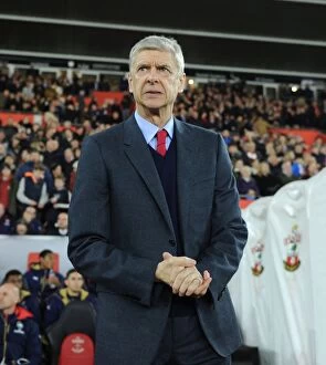 Images Dated 26th December 2015: Arsene Wenger: Arsenal Manager Before Southampton vs Arsenal, Premier League 2015-16