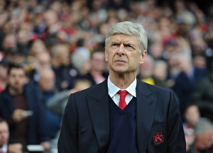 Arsenal V Manchester City 2016-17 Prints: Arsene Wenger: Arsenal Manager vs Manchester City, Premier League 2016-17