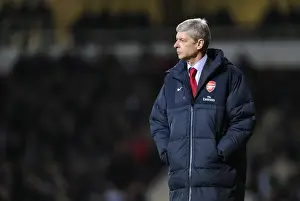 West Ham United V Arsenal 2010-11 Prints: Arsene Wenger the Arsenal Manager. West Ham United 0: 3 Arsenal. Barclays Premier League