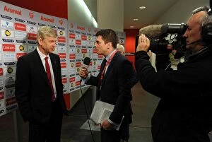 Crystal Palace Collection: Arsene Wenger: Arsenal Manager's Pre-Match Interview Before Arsenal vs Crystal Palace (2013-14)