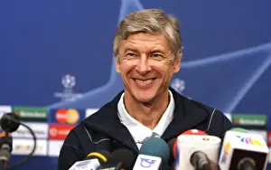 FC Porto V Arsenal 2008-9 Prints: Arsene Wenger: Arsenal Manager's Press Conference Before FC Porto Clash