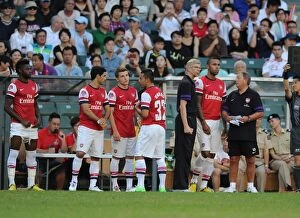 Images Dated 29th July 2012: Arsene Wenger and Arsenal Squad: Kitchee FC vs Arsenal FC (2012)