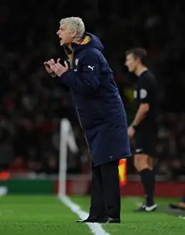 Arsenal V Everton 2015/16 Prints: Arsene Wenger and Arsenal Square Off Against Everton in Premier League Showdown (2015/16)
