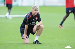 Pre Season 2010-11 Prints: Arsene Wenger at Arsenal Training Camp, Austria, 2010