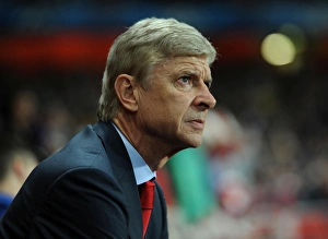 Arsenal V Borussia Dortmund 2013-14 Prints: Arsene Wenger: Arsenal vs Borussia Dortmund, UEFA Champions League, 2013