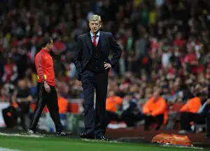 Arsenal V Borussia Dortmund 2013-14 Prints: Arsene Wenger and Arsenal vs. Borussia Dortmund: A Champions League Showdown - The Battle of the Managers