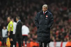 Arsenal V Manchester City 2010-11 Prints: Arsene Wenger at the Arsenal vs Manchester City Stalemate
