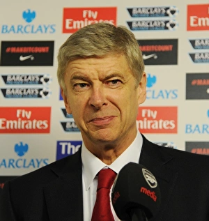 Arsenal V Manchester United 2011-12 Prints: Arsene Wenger before Arsenal vs Manchester United, Premier League 2011-12