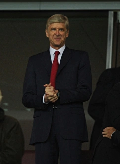 Arsene Wenger at Arsenal vs Olympiacos, UEFA Champions League 2012