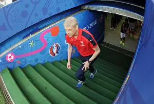 Lens V Arsenal 2016-17 Prints: Arsene Wenger at Arsenal's 2016 Pre-Season Friendly in Lens, France