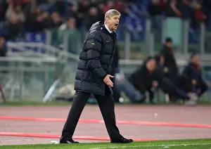 AS Roma V Arsenal 2008-9 Prints: Arsene Wenger and Arsenal's Agonizing UEFA Champions League Defeat Against AS Roma (1:0)