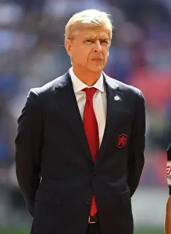 Arsenal V Chelsea - FA Community Shield 2017-18 Prints: Arsene Wenger before Arsenal's FA Community Shield Clash against Chelsea, 2017