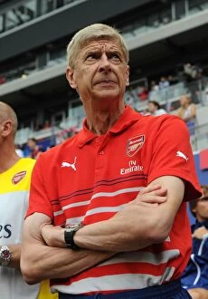 Images Dated 26th July 2014: Arsene Wenger at Arsenal's Pre-Season Clash Against New York Red Bulls (2014)